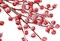 6 Pack 17" Long Artificial Snowy Christmas Red Berries Red Berry Picks Winter Holly Berry Branches for Christmas Tree Fillers DIY Crafts Floral Arrangements Holiday Vase Decor